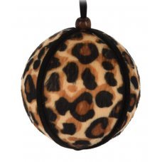 Χριστουγεννιάτικη Μπάλα Λεοπάρ (8cm)